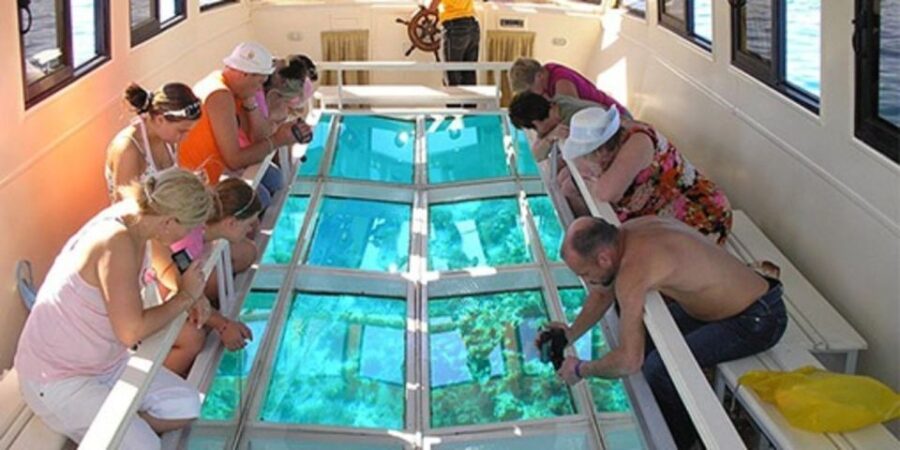 From Sharm: Parasailing, Glass Boat, Watersports, and Lunch