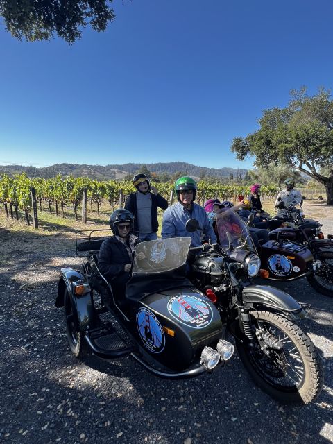 From Sonoma: Napa Valley Classic Sidecar Tour to 3 Wineries