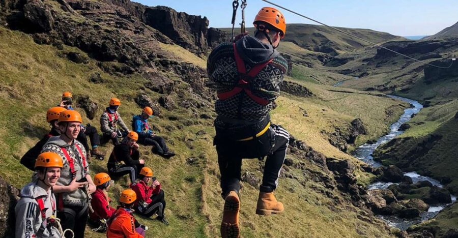 From Vík: Zipline and Hiking Adventure Tour