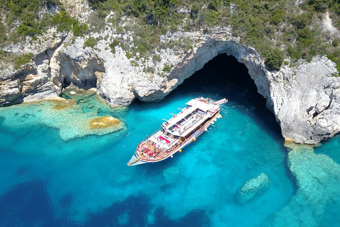 Full-Day Cruise to Antipaxos-Blue Caves-Paxos Island From PARGA