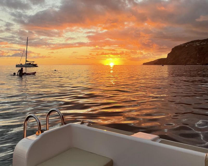 Funchal: Private Sunset Boat Trip With Snorkeling and Paddle