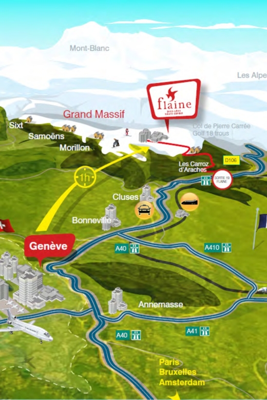 Geneva Airport: Bus Service To/From Araches La Frasse Flaine