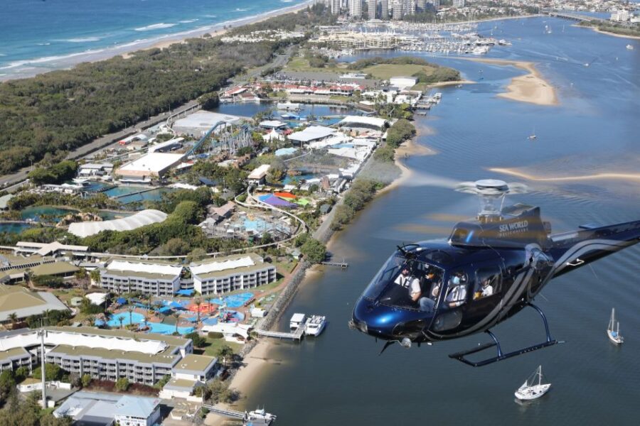 Gold Coast: Sea World and Broadwater Scenic Helicopter Tour - Tour Overview
