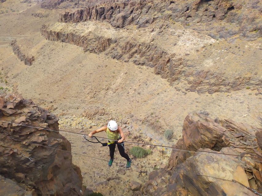 Gran Canaria: Cliff Climbing Via Ferrata Trip by Maspalomas
