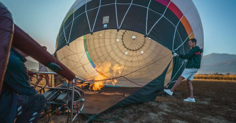 Heraklion: Sunrise Balloon Flight & Sunset Catamaran Cruise - Overview of the Experience