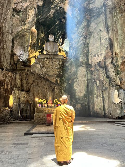 Hoi An: Marble Mountains and Ba Na Hills Private Tour - Exploring the Marble Mountains