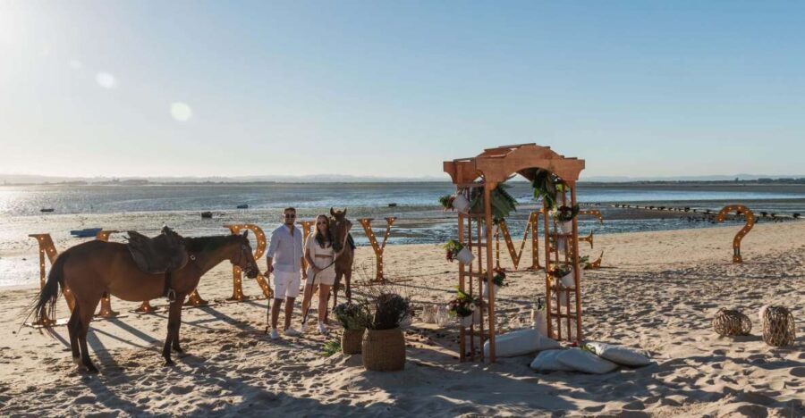 Horseback Marriage Proposal on the Beach