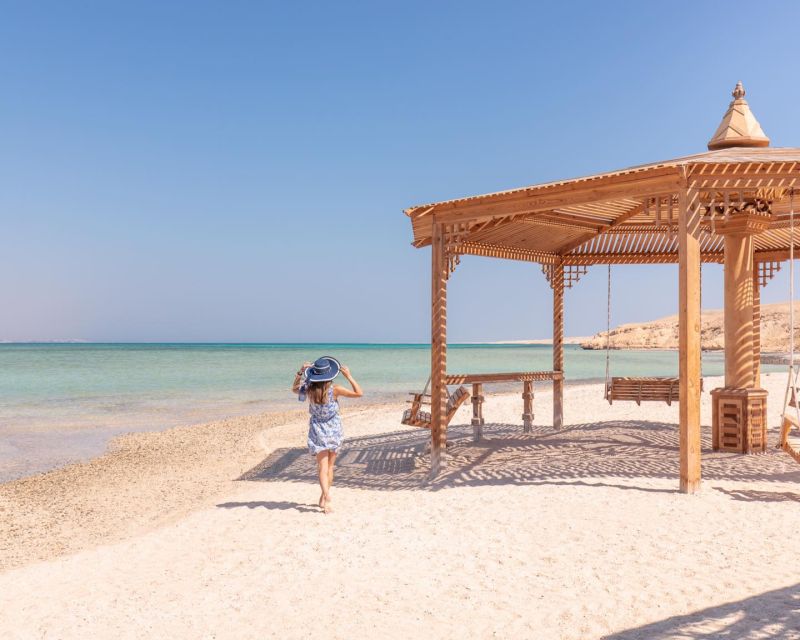 Hurghada: Orange Bay Boat Tour and Desert Stargazing by Jeep