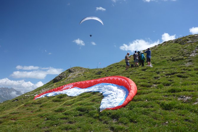 Klosters Tandem Paragliding Flight From Gotschna