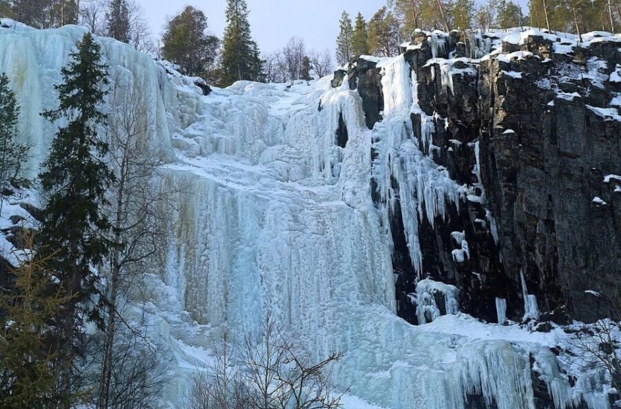 Korouoma National Park: Frozen Waterfalls Hike & Barbeque