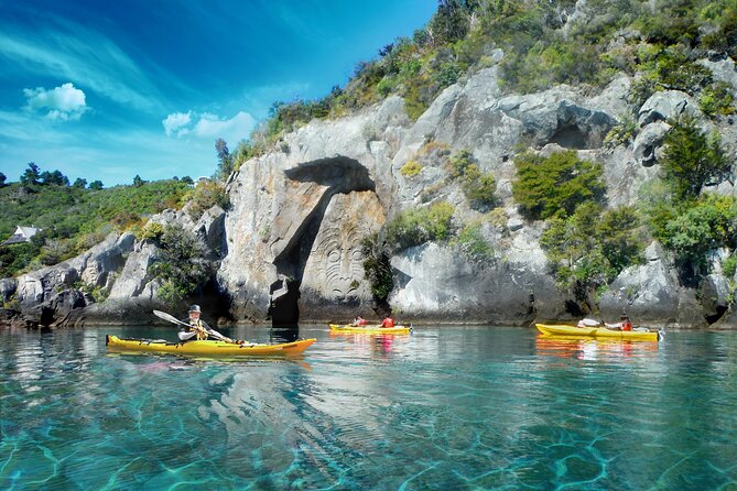 Lake Taupo – Maori Rock Carvings Package (Mountain Biking & Kayaking)