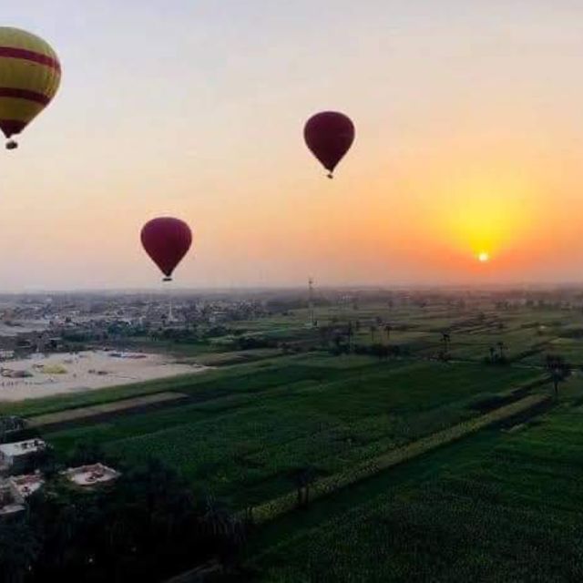 Luxor Hot Air Balloon Over Ancient Relics