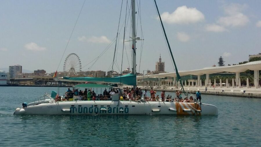 Malaga: Sailing Catamaran With Swimming and Paella Lunch