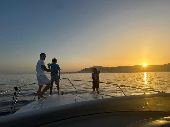 Marbella: Sunset on a Luxury Yacht Along the Marbella Coastline