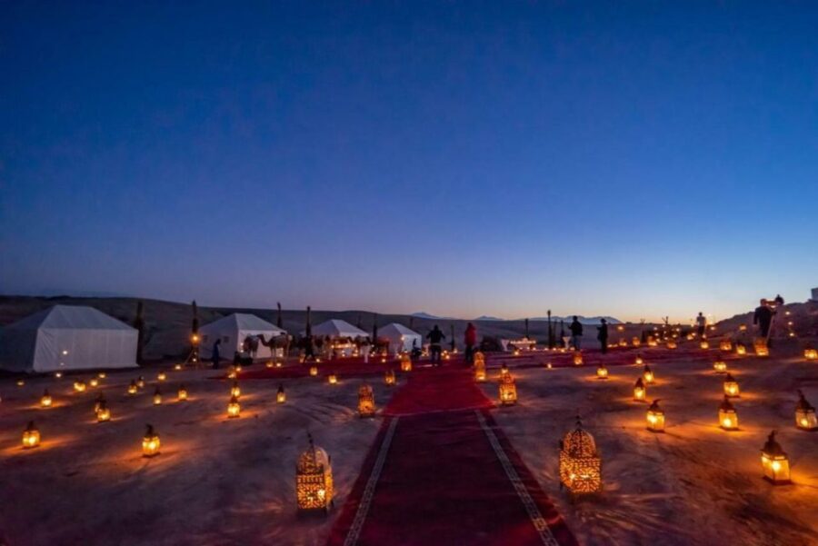 Marrakech: Agafay Desert Dinner Show With Sunset Camel Ride - Activity Overview