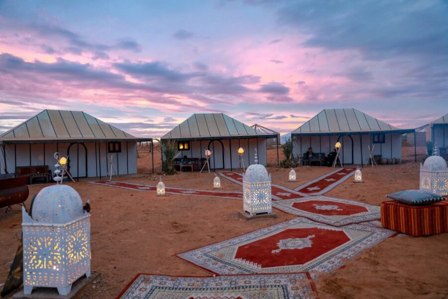 Merzouga: Overnight Camel Trek With Sandboarding