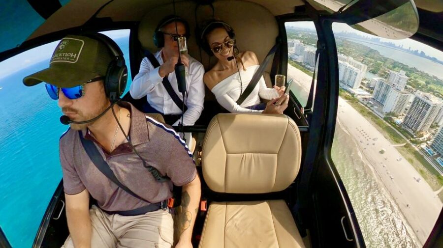 Miami: Private Luxury Helicopter Flight With Champagne