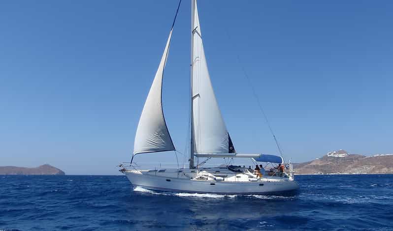 Milos: Kleftiko Semi Private Sailing Cruise With Lunch