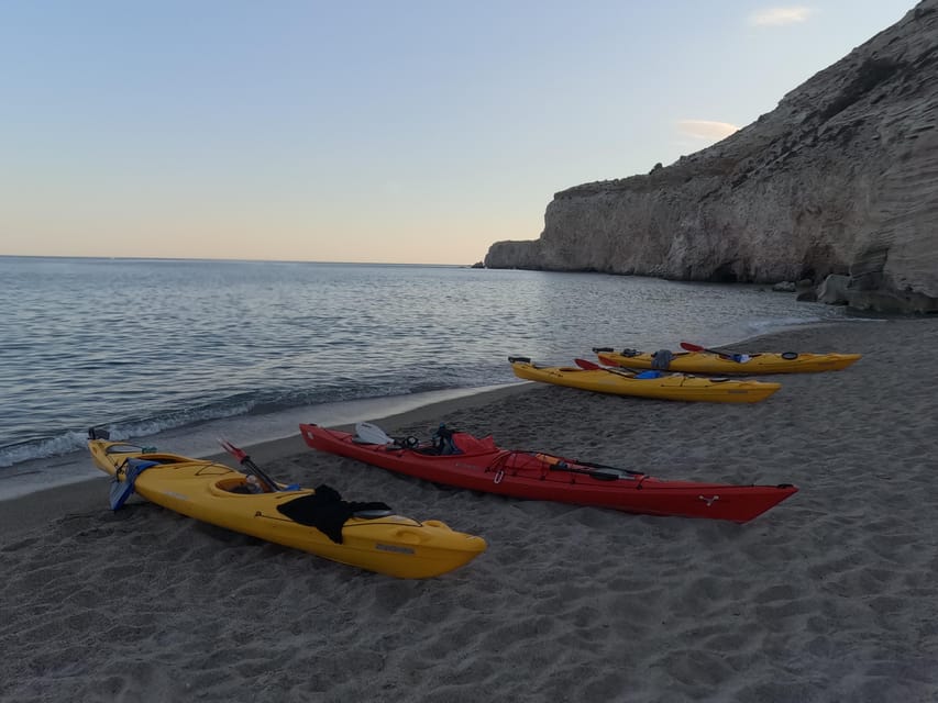 Milos: Romantic Semi Private Sunset Kayaking Tours