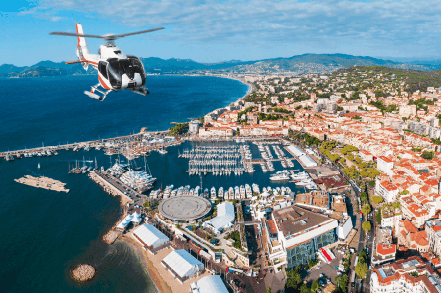 Monaco Helicopter One Way: to Nice, Cannes, and Saint-Tropez