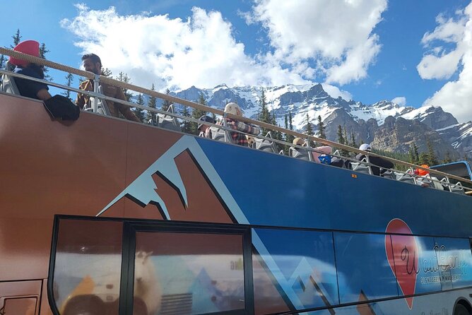 Moraine & Lake Louise Hop On / Off Open-Top Double Decker Shuttle Explorer