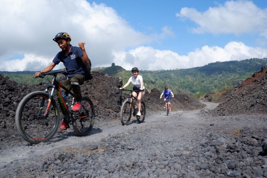 Mount Batur: Black Lava Cycling Tour W/ Natural Hot Spring