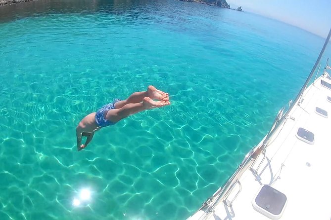 Mykonos Catamaran Full Day Private Cruise, 8-course Meal & Drinks