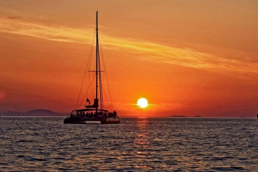 Mykonos Sunset Catamaran Cruise With Transfer