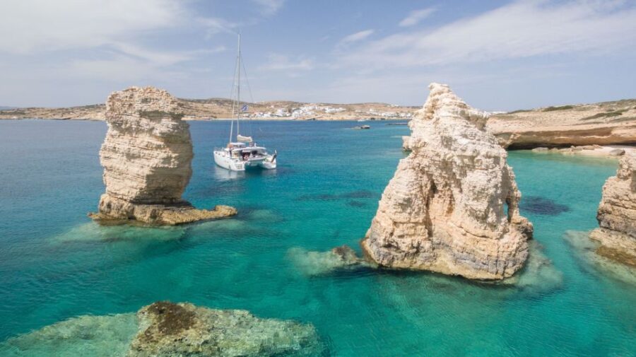 Naxos: All-Inclusive Catamaran Cruise With Swim Stops