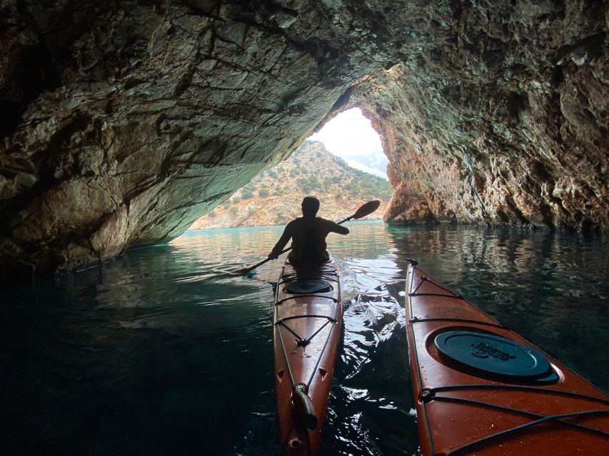 Naxos: Rhina Cave and Coastline Sea Kayaking Tour