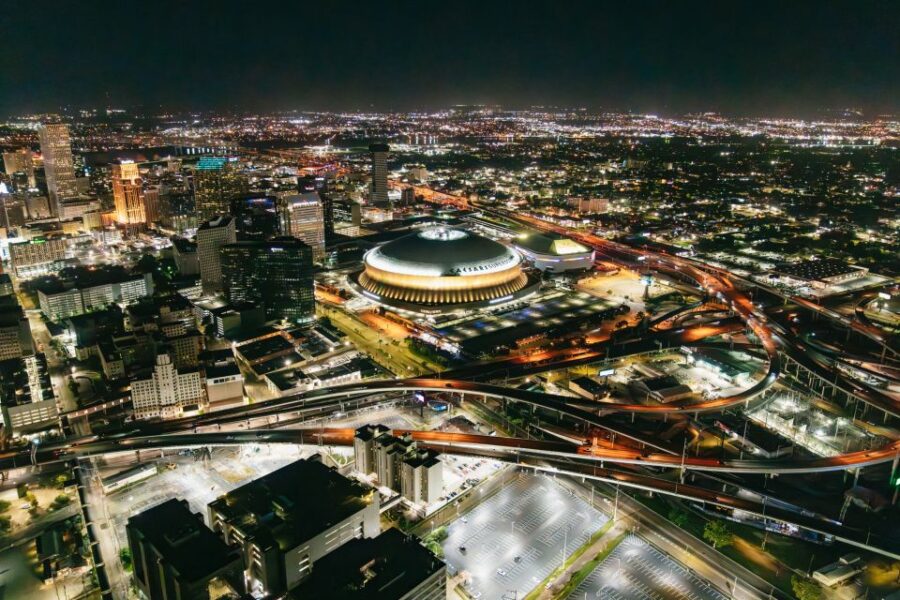 New Orleans: City Lights Helicopter Night Tour
