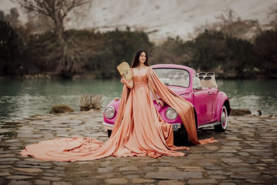 Pamukkale Travertine Photoshoot With Flying Dress - Photoshoot Overview