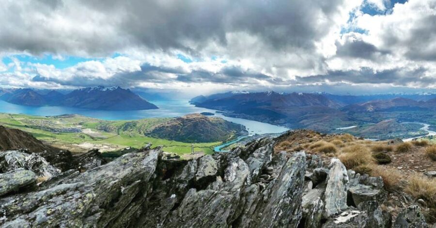 Panoramic View Helicopter Flight With Alpine Landing