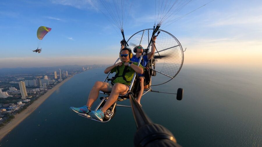 Pattaya: Paramotor Tour Add Pickup Service by TSA Thailand