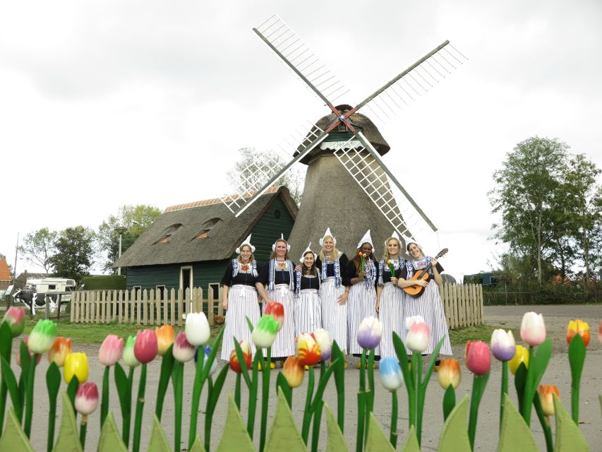 Picture in Volendam Costume With Cheese and Clog Tour