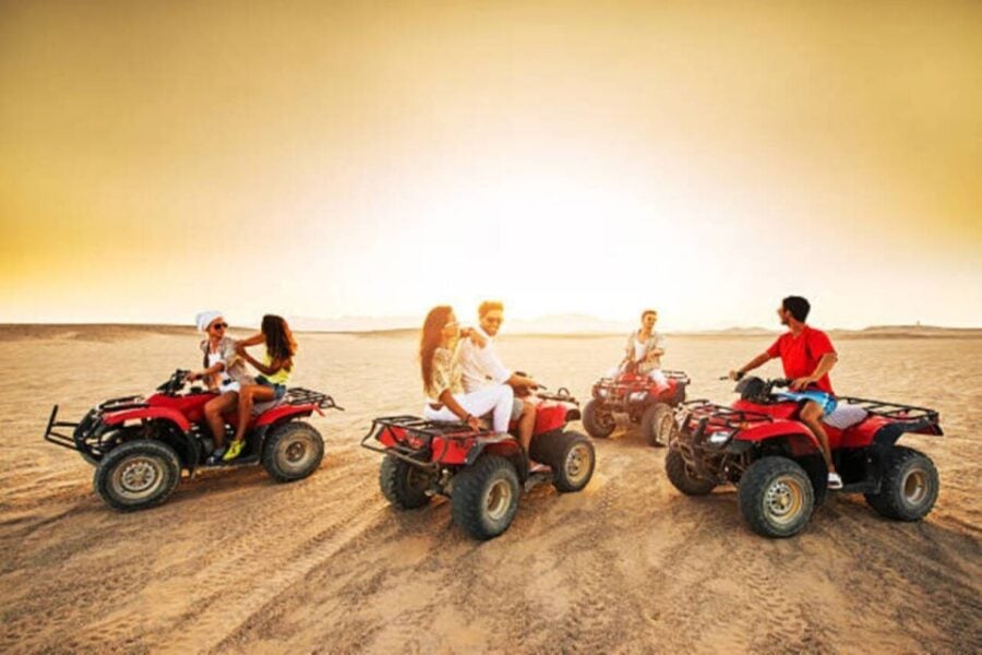Port Ghalib: Sunset Safari ATV Quad W/ BBQ Dinner and Show