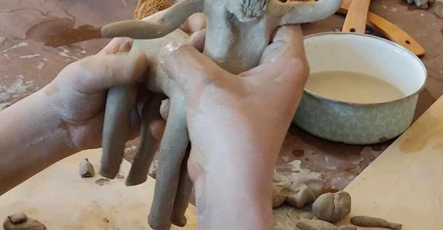 POTTERY IN VOLOS, PELION, CREATING YOUR OWN POT