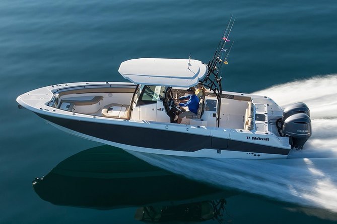 Private New Powerboat Including Elysian Beach Resort. Full & Half Day USVI