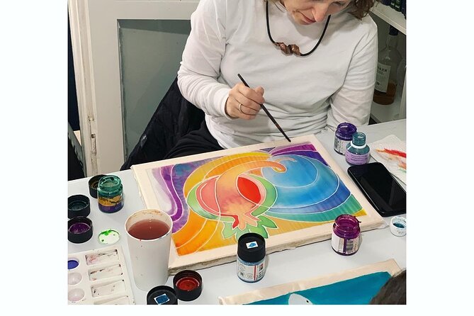 Private Silk Wall Hanging Painting Workshop in Jerusalem