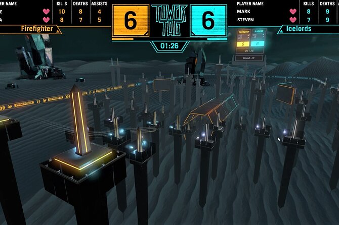 Private – Three Games of Tower Tag Experience (Up to 8 Players in 2 Teams)