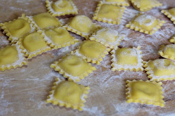 Ravioli and Tagliatelle Class at Locals Home in Positano.