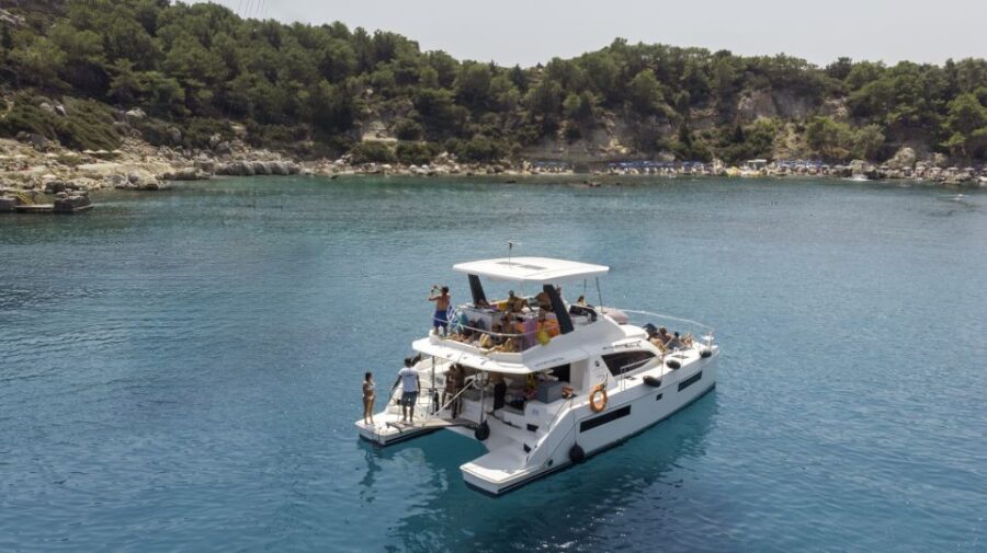 Rhodes: All-Inclusive Catamaran Cruise With Lunch and Drinks