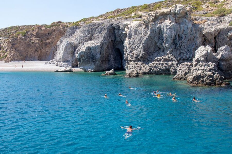 Rhodes: Full Day East Coast Bay to Bay Boat Trip With Lunch