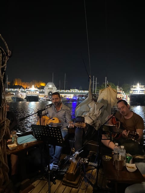Rhodes: Night Cruise With Live Music and Sightseeing.