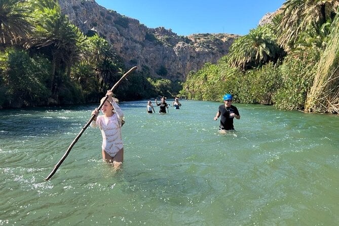 River Trekking At Kourtaliotis Gorge Waterfalls