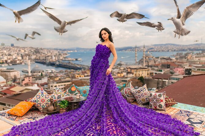 Rooftop Flying Dress Photo Shoot in Istanbul - Istanbuls Captivating Photo Setting