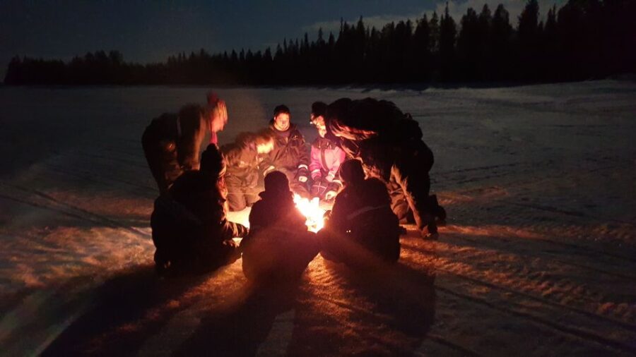 Rovaniemi: Aurora Borealis Snowmobile Safari With Campfire