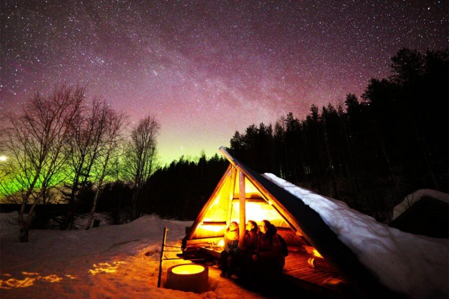 Rovaniemi: Lapland Northern Lights Tour With BBQ