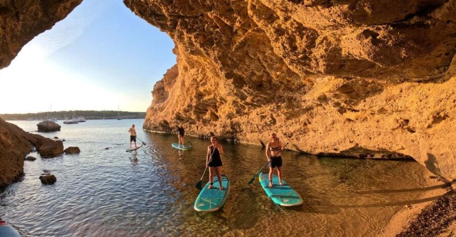 SANT ANTONI: ALL INCLUDED PADDLE SURF&SNORKEL TOUR BOAT
