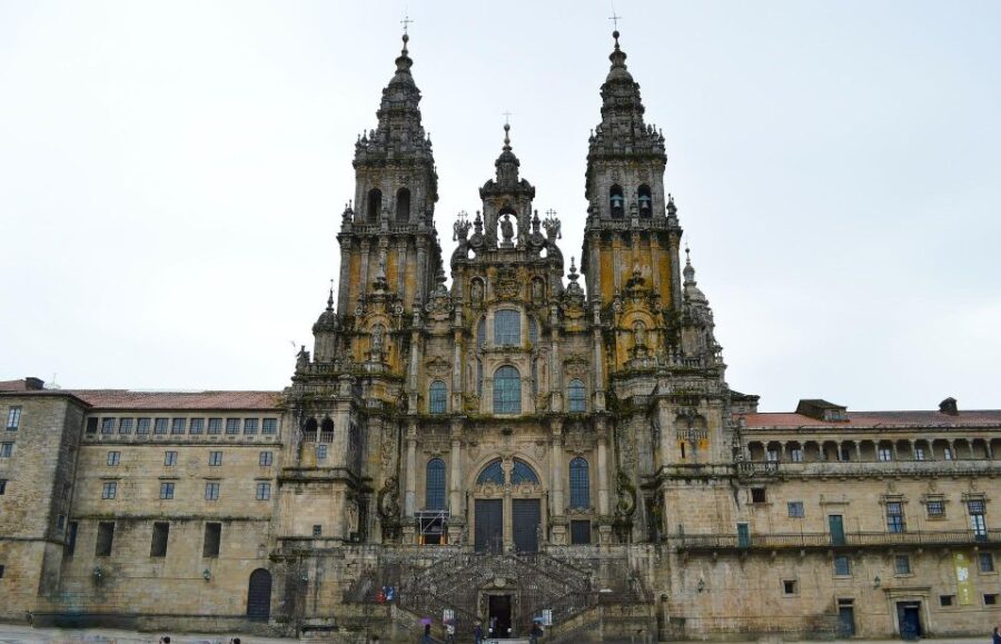 Santiago Cathedral + Entrance Portico De La Gloria